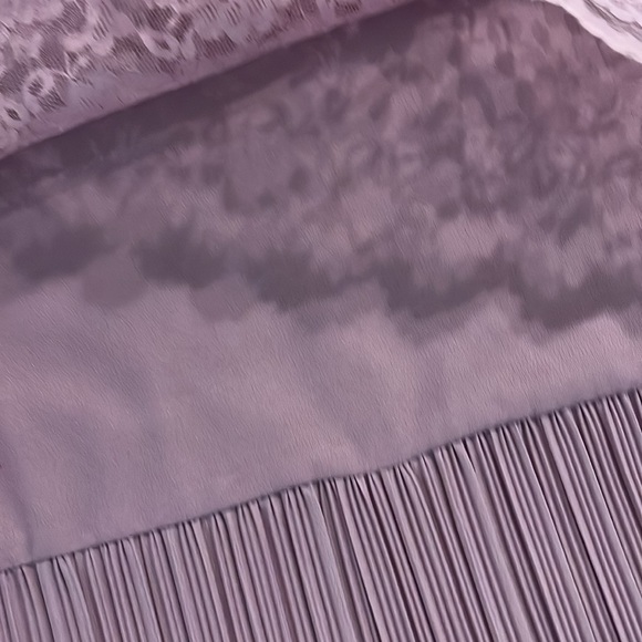 Gorgeous 80s Vintage Shift Lace Pleated Hem Short Sleeve Plus Size Dress 24 - Picture 3 of 8